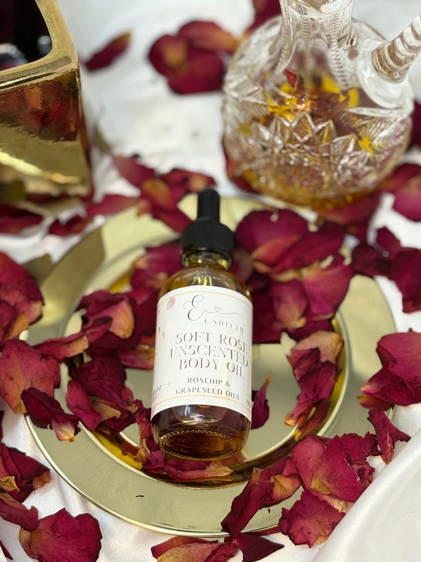 Soft Rose Body UNSCENTED Oil (2oz)