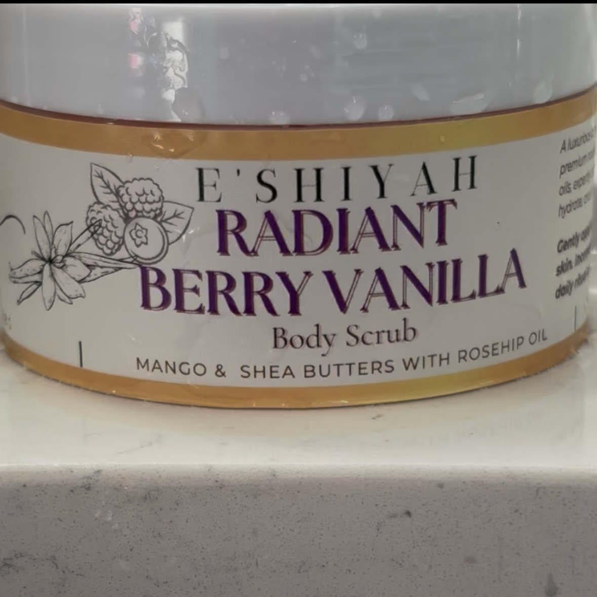 Radiant Berry Vanilla Body Scrub (10oz)