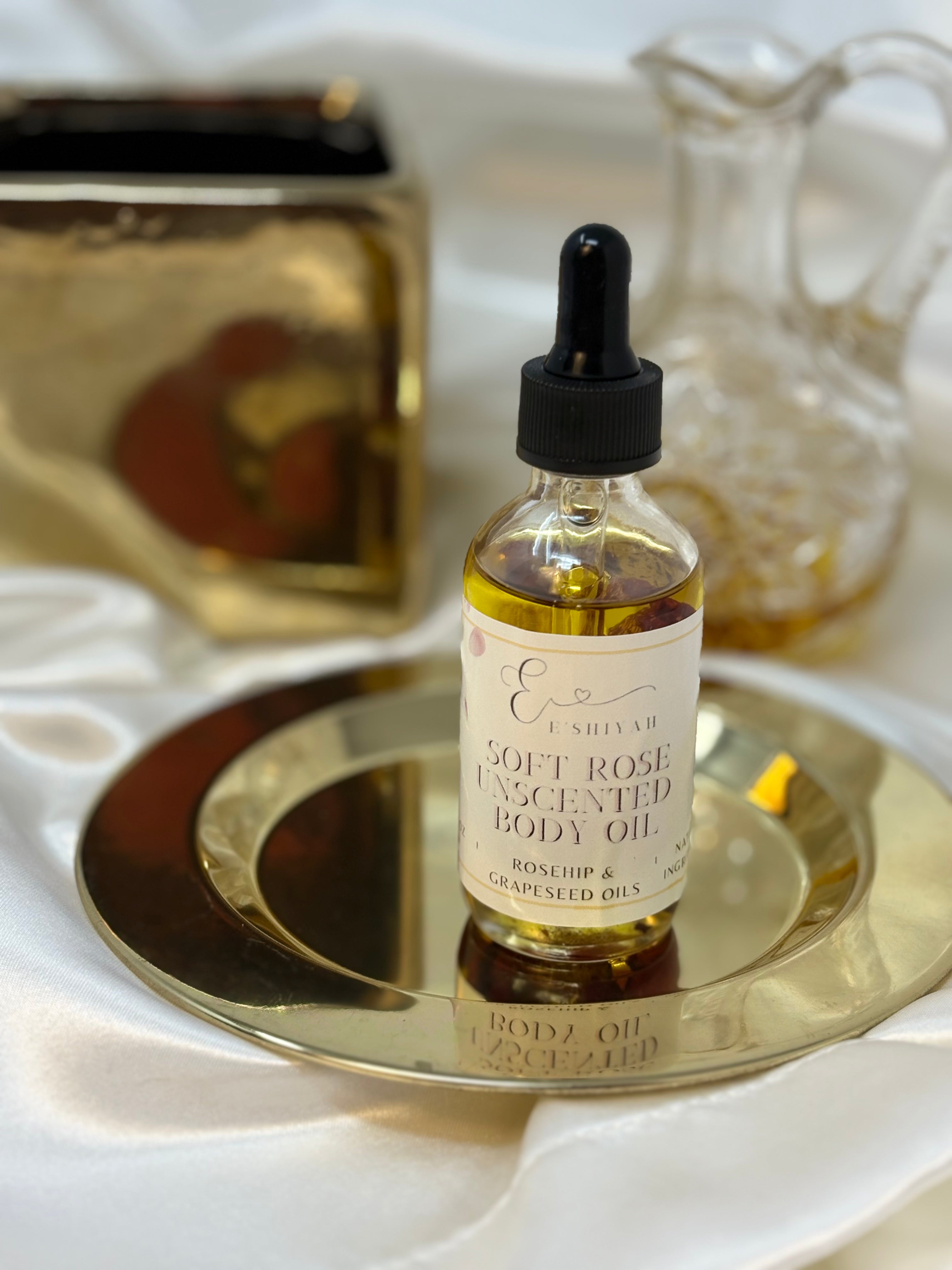 Soft Rose Body UNSCENTED Oil (2oz)
